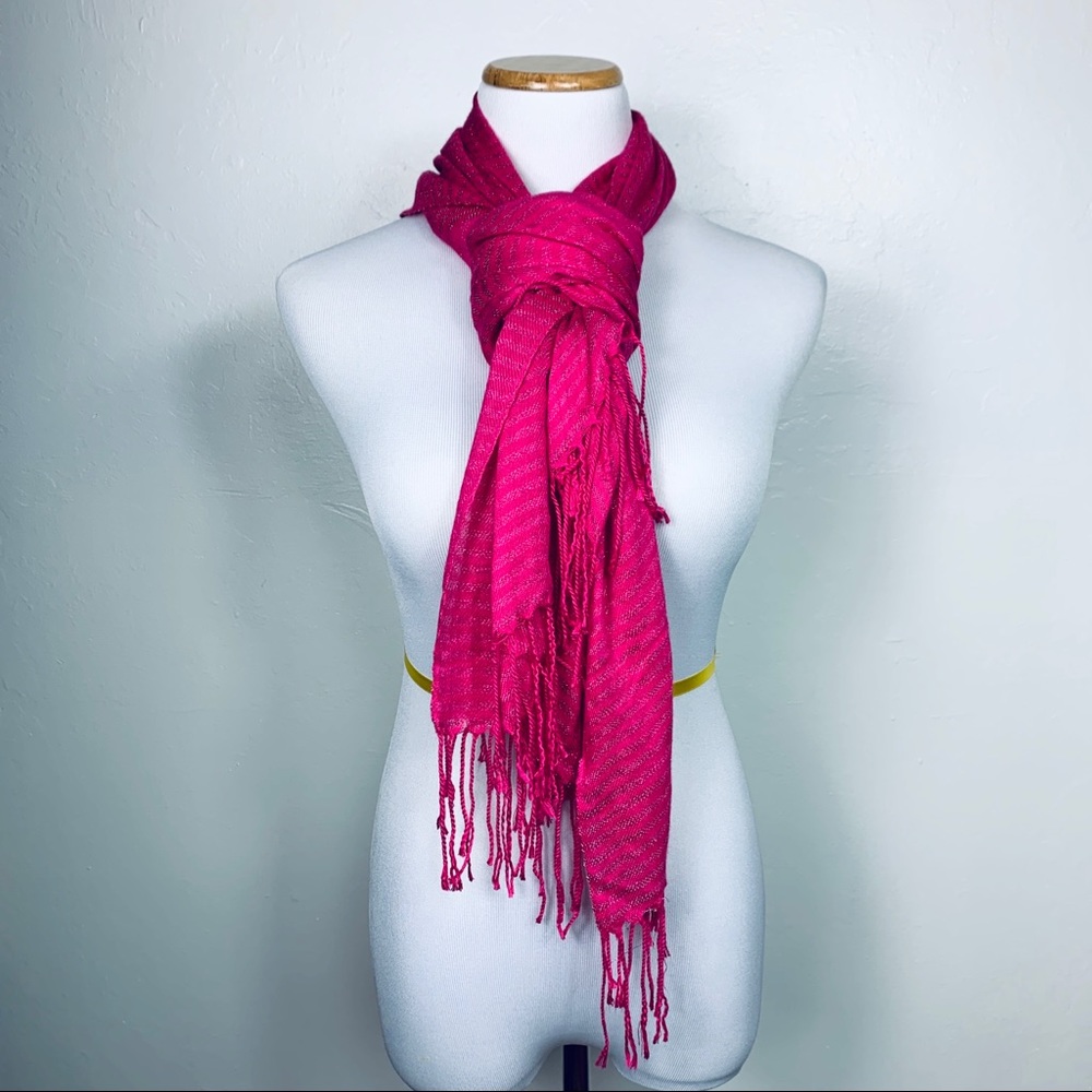 PASHMINA Hot pink SCARF WRAP ALL SEASON